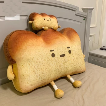 Risanka toast kruh mehko blazino plišastih igrač lutka kavč, blazine za dom raztegljiv kavč dekorativni vzglavnik - 
