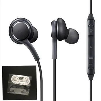 3,5 mm Žične Slušalke Z Bas Čepkov Stereo Slušalke za Glasbo, Šport Gaming Slušalke Z mikrofonom Za Samsung Galaxy S8 S8Plus - 
