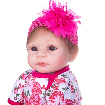 Srčkan in Lep Prerojeni Baby Doll Ročno Veren Novorojenčka Silikonski Dojenčki Dekle, Predvajaj Igrače Za Otroke Rojstni dan, Božič Darilo - 