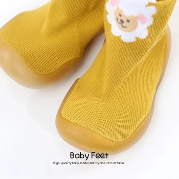 Baby Dekle Baby Boy Nogavice, Čevlji Mehke Gume, ki je Edini Čevelj Unisex Baby Čevlji Anti-slip Pomlad Risanka Čevlji - 