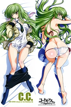Anime Code Geass Lelouch Upor znakov seksi dekle c.c. otaku Dakimakura vrgel blazino kritje Objemala Telo prevleke - 
