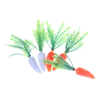5 Kos/Set Visoka Kakovost Mini-zelenjava Miniaturni Simulacije Redkev Doma Dekor Kuhinja Igrača Za Dekleta Darilo - 