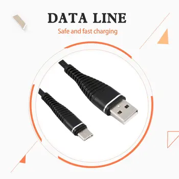 Spirala Tip-c Moški Kabel Podaljšek za Sinhronizacijo Podatkov Polnilnik Žice Kabel za Polnjenje, USB-Tip C C Kabel, ki se Raztegne v Kolobarjih Spomladi za Samsung - 