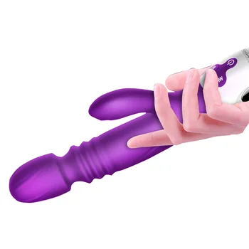 Vibracijska palica ženski spol zabavno samodejno teleskopsko ogrevanje orgazem študent strast rumena seks odraslih izdelkov masturbacija - 