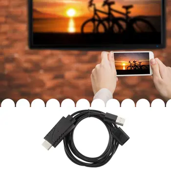 USB za HDMI je združljiv TV Kabel Adapter Ogledalo HD 1080P Polnilnik HDMI je združljiv Kabel za Telefon na TELEVIZOR HDTV Adapter Ženski Moški - 