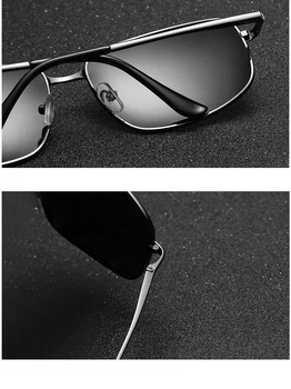 Vintage Classic Mens Polarizirana sončna Očala blagovne Znamke Oblikovalec Voznika Kovinski Okvir za Očala sončna očala UV400 gafas de sol hombre - 