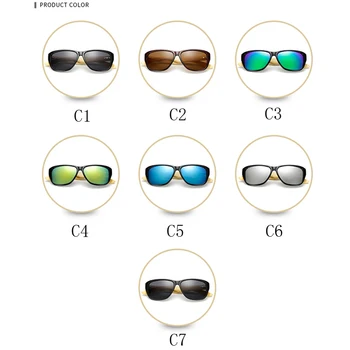 Prvotno Lesene Bambusa sončna Očala Moški Ženske Zrcali UV400 sončna Očala Pravega Lesa, Odtenki Zlate in Modre Prostem Očala Sunglases Moški - 