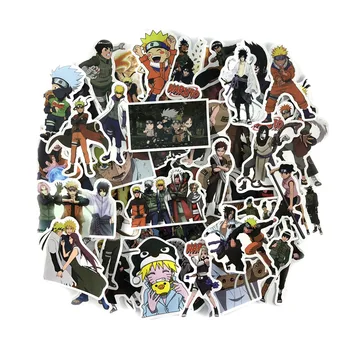 49 kos/paket Mešanega Anime Naruto Nalepke Za Avto, Prenosni računalnik Skateboard Pad Kolo motorno kolo PS4 Telefon Nalepke Pvc Nalepke - 