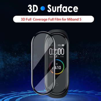3D Screen Protector za Xiaomi Mi Pasu 5 Filmov HD Polno Kritje Zaščitno folijo za Xiaomi Miband 5 NFC Zaščitni Film Ni Stekla - 