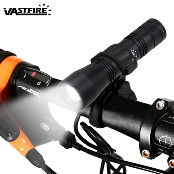 VastFire Mini Zoomable 5 Način Prenosni Kolo svetlobe 1000 LM T6 LED Lučka za Kolo svetlobe kolesarjenje Varnost - 