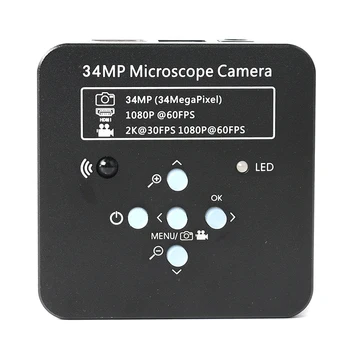 34MP 1080P FHD 60FPS USB HDMI Lab Digitalna Video Kamera Mikroskop Industrijske+ Koaksialni Optične Leče 300X 180X C Mount Zoom Objektiv - 