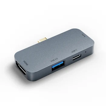 Tip-c HDMI Hub USB3.0 Aluminij Zlitine Prenosni za Miške, Tipkovnice Urad DJA88 - 