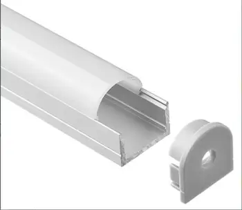 Krivulja pc pokrov iz aluminija led kanal,LED aluminijasti profil za led trak stroški 2m/kos 70m/veliko - 