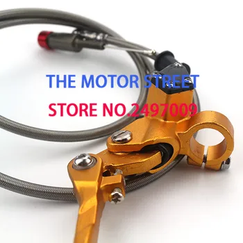 Zlato Hidravlična sklopka komplet ročica za glavnega valja in sklopka in tekoči cev kabel za Off road Motocikla Jamo DirtBike - 