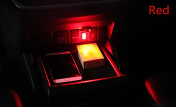 Avto styling USB Dekorativne Svetilke za Razsvetljavo LED Vzdušje Luči za Jaguar XF XFL XE XJ XJL F-Tempo F tempo fpace X761 XJ6 XKR XK8 - 
