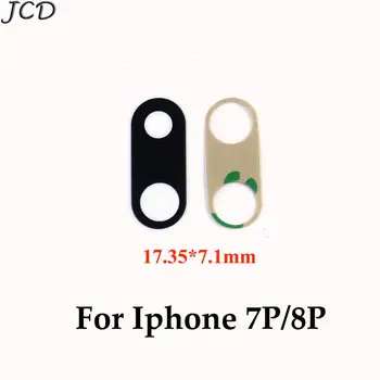 JCD Zadaj Nazaj Objektiv Kamere steklen Pokrov Za iPhone 7 7Plus Fotoaparat Stekla Za iPhone 8 Zamenjava Rezervnih Delov Z Samolepilne Nalepke - 