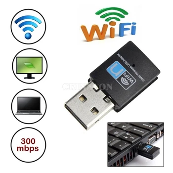 100 kozarcev/Veliko 300Mbps Mini USB Wifi Brezžični Adapter 802.11 B/G/N Omrežja LAN - 