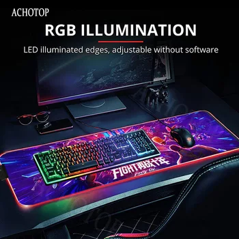 Gaming Miška Ploščica Velike RGB Računalnik Mause Pad XXL Mousepad Gamer Tipkovnice Mause Preprogo Desk Mat PC Igre Osvetljen mat - 