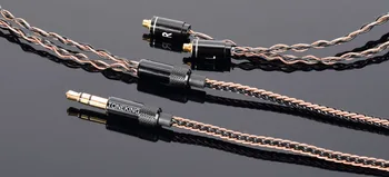 Visoka Kakovost Posodobljen 8 Jeder 6N Bakra, Srebra Mešani MMCX Slušalke, Line 3,5 mm 4.4 MM Vtič Kabla Kabel Za Shure SD6 DAP Sony NW-WM1Z - 
