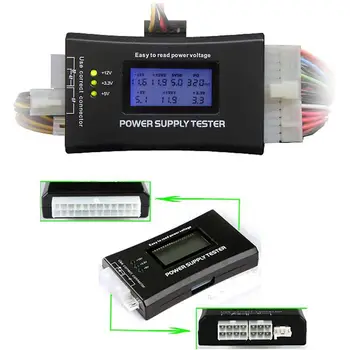 20+4 Pin LCD, Napajanje Tester za ATX, ITX, BTX, PCI-E, SATA, HDD - 