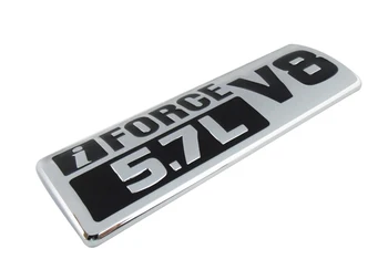 Auto Black chrome iFORCE 5.7 L V8 za 07-13 TUNDRE FENDER Emblem Značko Nalepka - 