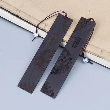 Kitajski retro slogu zaznamki ebony sandalovine lesa kakovosti, exquisitely vklesan visoko kakovostne tiskovine zaznamki - 