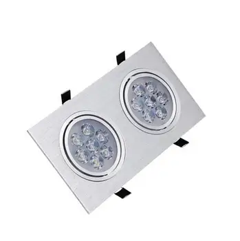 Led Svetilke 2x7W AC85-265V Kvadratnih LED Stropni Downlight Svetilke Vgradne Led Stropna Svetilka, Doma Notranjo Razsvetljavo Brezplačna dostava - 