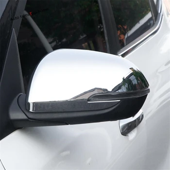 Rearview Mirror Kritje Trim Za Kia Seltos 2019 2020 2021 ABS Chrome / Ogljikovih Vlaken Videz Zunanjosti Komplet za Dekoracijo Dodatki - 