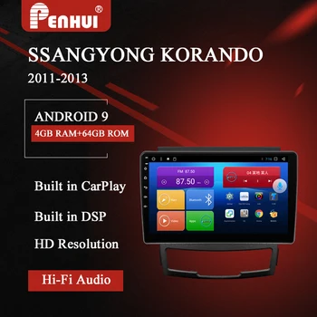 Android Avto DVD Za Ssangyong Korando (2011-2013) Avto Radio Večpredstavnostna Video Predvajalnik Navigacija GPS Android 10.0 Double Din - 