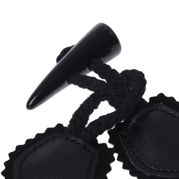 Moda Ox Rog Usnja Preklop Gumbi Plašč Suknjič Šivanje DIY Gumb dodatno Opremo, Vroče Prodaje - 