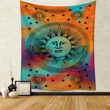 Aggcual Sonce In luna tapiserija, astrologija Umetnosti Dekoracijo Sten boho steni visi Soba pribor estetske Zidana Bedspreads Tap128 - 