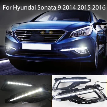 1 nastavite Za Hyundai Sonata 9 2016 Avto LED Vožnja DRL Dnevnih Luči in Svetlobe 12V ABS Meglo Lučka Pokrov - 
