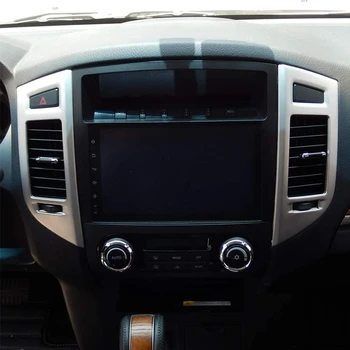 Avto nadzorna plošča AC Okvir Pokrova Trim klima Vent Kritje za Mitsubishi Pajero IV V80 Montero 2008-2020 Chrome - 