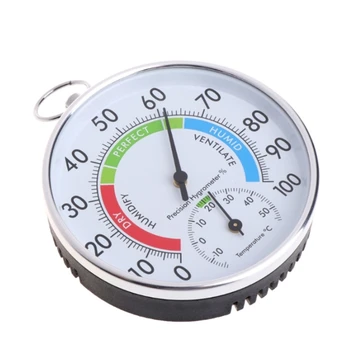 Temperatura In Vlažnost Analogni Kazalnik Notranji Zunanji Termometer, Higrometer L15 - 