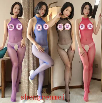 Shengrenmei 2019 Retro Ženske Seksi Najlon More Čipke Povodcem Erotična Oblačila Brez Naramnic Perilo Teddies Bodysuits Dropshipping - 