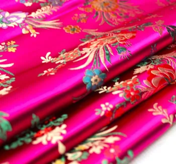 Stari kostum kimono begonia cvet brocade saten tkanine za Cosplay Obleko - 