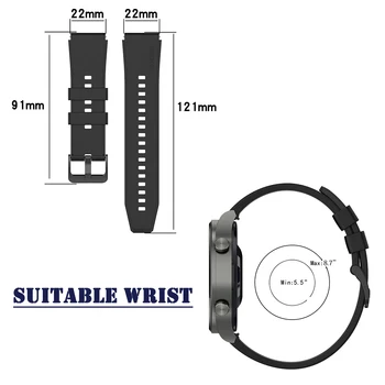 Pašček za zapestje pašček za Huawei Watch GT2 pro silikonsko zapestnico band pribor zamenjava mehko nepremočljiva zanke pasu trak za GT2 pro - 