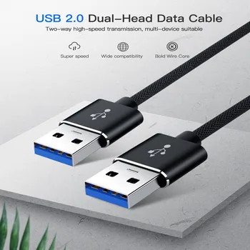 Dvojno Vrsto za Vrsto Podatkov, USB3.0 Podaljšek 5Gbps Super Speed Sync Kabel Kabel Za Radiator USB 3.0 Podatkovni Kabel Podaljšek - 