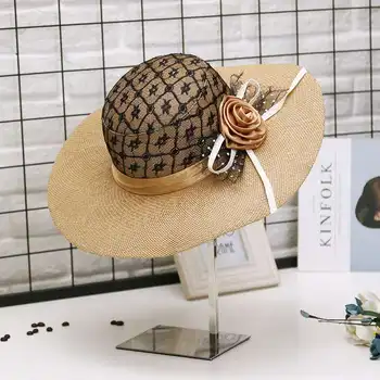 2021 moda lepa odraslih pokrivalo premca slame poletni klobuk soncu, plaži nedelja klobuk dekle ženske Velik klobuk vizir za zaščito pred soncem - 