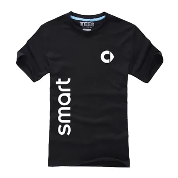 SMART logotip unisex majica priložnostne kratek rokav tiskanja mens T-shirt Moda cool majica s kratkimi rokavi - 