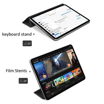 Za Obraz ID 11 za 12,9 palčni iPad Pro 2018 , Magnetni Ultra Slim Pametne Folio Stojalo Pokrov Primeru Podpore, Priložite Polnjenje - 