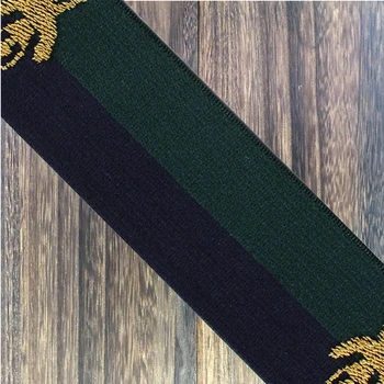 5y 3,5 cm Elastična Črna Zelena Čipke Traku Vezenje Čebel Trim Stretch Tkanina Obrezovanja Pasu Pasu Šivanje za Vrečko Perilo T2724 - 