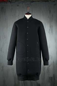 Vroče ! Dongguk vrata trend moški modni prostor bombažno jakno in dolge odseke plašč kostumi, oblačila / M-XXL - 