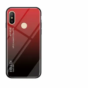Luksuzni Gradient Kaljeno Steklo Telefon Primerih Za Xiaomi Redmi S2 S 2 Globalna Različica 5.99 palčni Slim Hrbtni Pokrovček Fundas Za Redmi Y2 - 