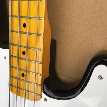 Električna kitara jazz bass 4 string sunburst barva javor. Brezplačna dostava fingerboard - 