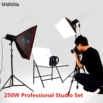 250W Studio Flash Kit fotografske svetlobe Bliskavice Poklicne Studio set Softbox foto lučka za snemanje Tabela Oprema CD50 T11 - 