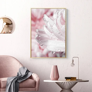 Božič Platno slikarstvo Nordijska roza ananas rose lotus steni plakat rastlin cvet umetnik doma sliko - 