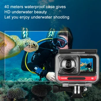 PULUZ 60m Podvodne Globine Potapljanja Primeru Vodotesno Ohišje Fotoaparata za Insta360 ENEGA R Panorama Kamere Edition - 