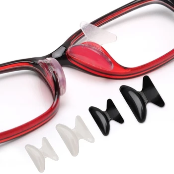10 Parov Očala sončna Očala Lepilni Silikonski Non-slip Stick na Nos Blazinice 2XPC - 