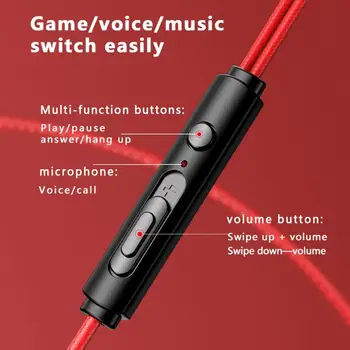 G3000 Žično Dinamične Slušalke 3.5 mm V uho Gaming Slušalke z Mikrofon za Telefon/PC - 